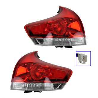TRQ® - Driver Side Outer Replacement Tail Lights