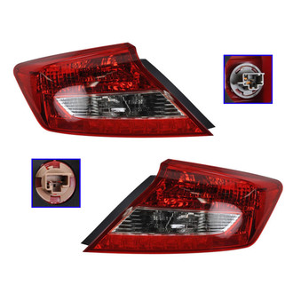 TRQ® - Driver Side Replacement Tail Lights