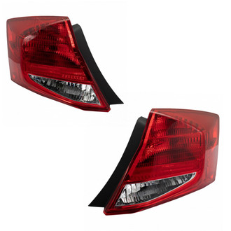 TRQ® - Driver and Passenger Side Replacement Tail Lights