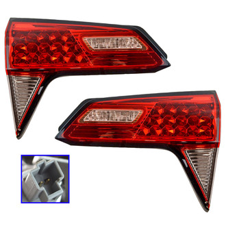 TRQ® - Driver and Passenger Side Inner Replacement Tail Lights