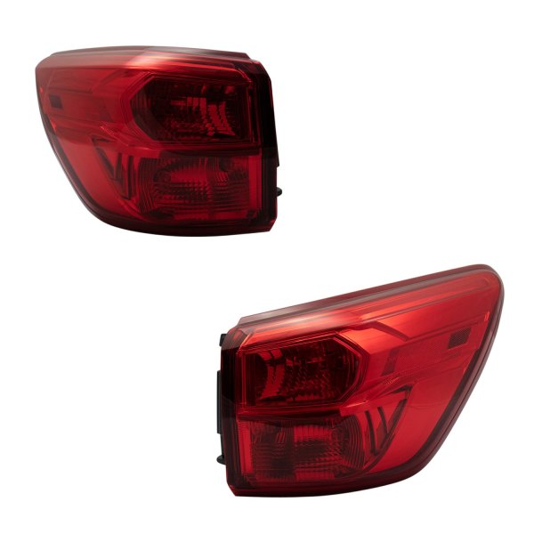 TRQ® - Driver and Passenger Side Outer Factory Style Tail Lights, Nissan Pathfinder