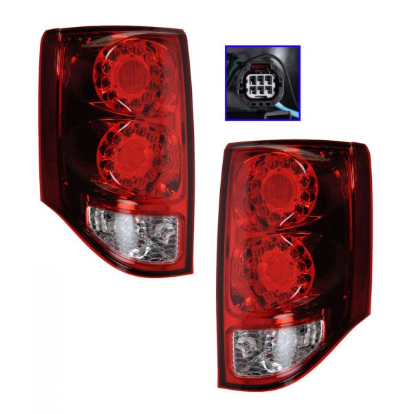 TRQ® - Driver and Passenger Side Factory Style LED Tail Lights