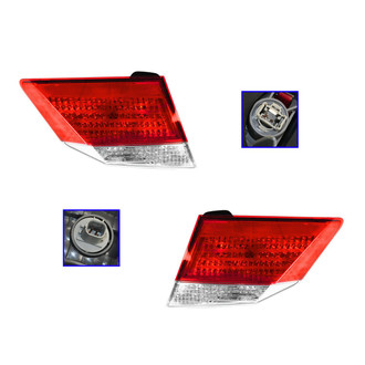 TRQ® - Driver and Passenger Side Inner Replacement Tail Lights