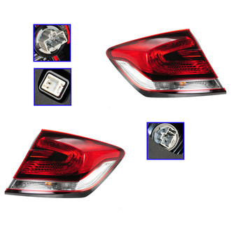 TRQ® - Driver and Passenger Side Outer Replacement Tail Lights
