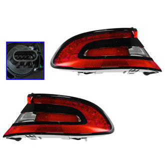 TRQ® - Black LED Tail Lights