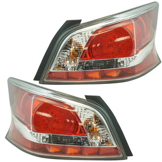 TRQ® - Driver and Passenger Side Replacement Tail Lights