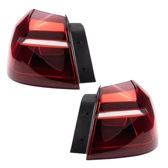 TRQ® - Driver and Passenger Side Outer Replacement Tail Lights