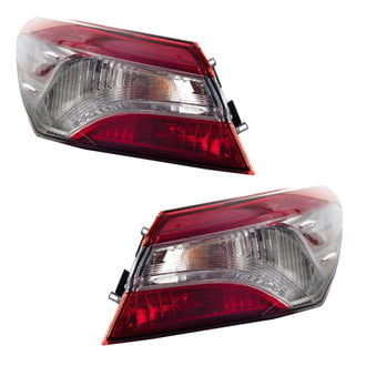 TRQ® - Driver and Passenger Side Outer Replacement Tail Lights