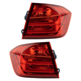 TRQ® - Driver and Passenger Side Outer Replacement Tail Lights