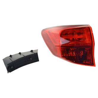 TRQ® - Driver Side Outer Replacement Tail Light