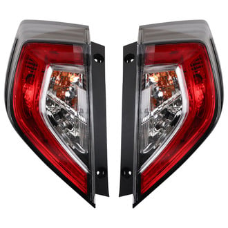 TRQ® - Driver and Passenger Side Outer Replacement Tail Lights