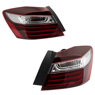 TRQ® - Driver and Passenger Side Outer Replacement Tail Lights