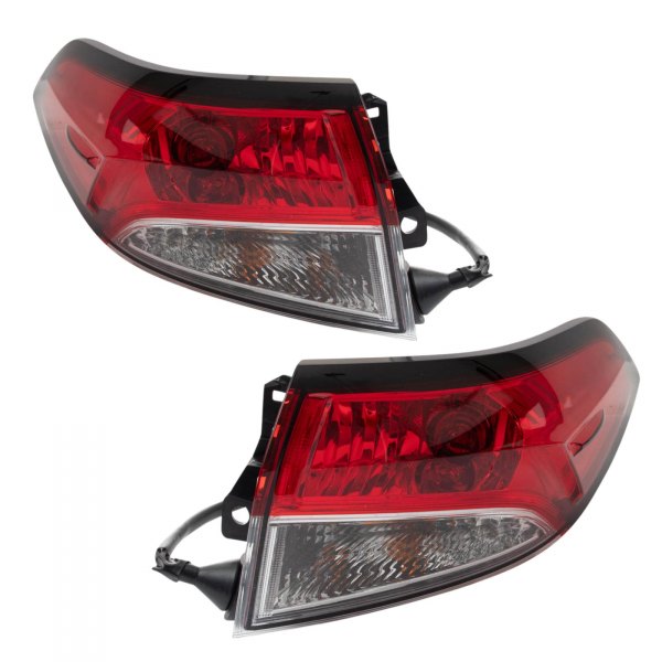 TRQ® - Outer Factory Style Tail Lights, Toyota Corolla