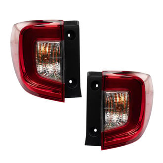 TRQ® - Driver and Passenger Side Outer Replacement Tail Lights