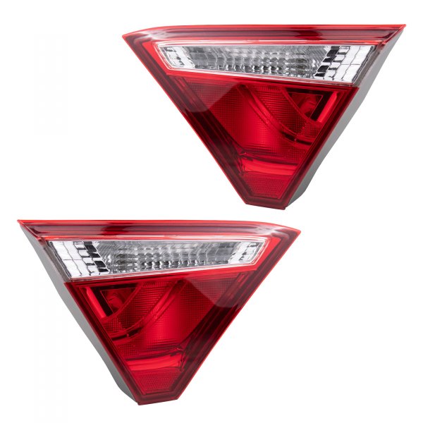 TRQ® - Driver and Passenger Side Inner Factory Style Tail Lights, Toyota Camry