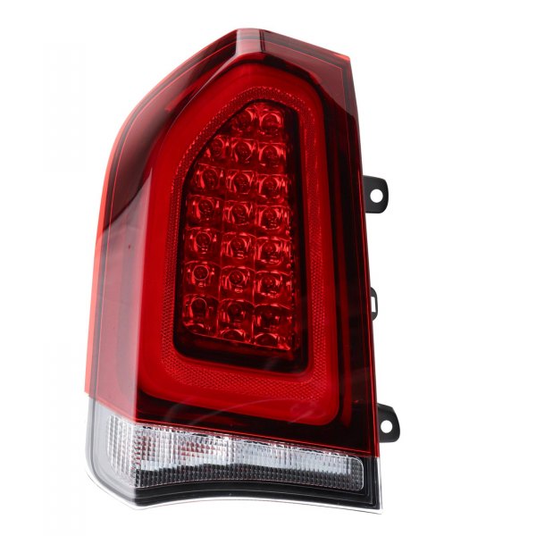 TRQ® - Driver Side Factory Style Fiber Optic LED Tail Light, Chrysler 300