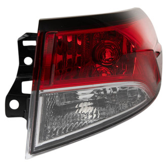 TRQ® - Passenger Side Outer Replacement Tail Light