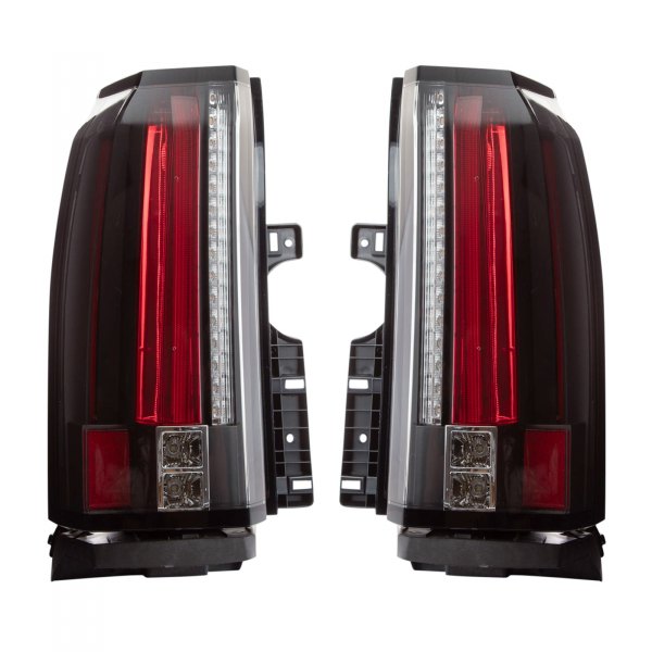 TRQ® - Driver and Passenger Side Black LED Tail Lights