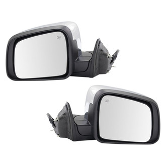 TRQ® - Power Heated Manual-Foldaway Side View Mirror