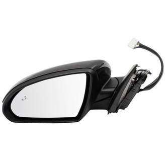 TRQ® - Power Heated Manual-Foldaway Side View Mirror