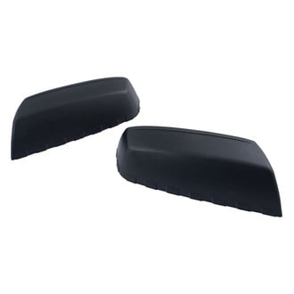 TRQ® - Checkered Flag Textured Black Driver and Passenger Side Mirror Covers