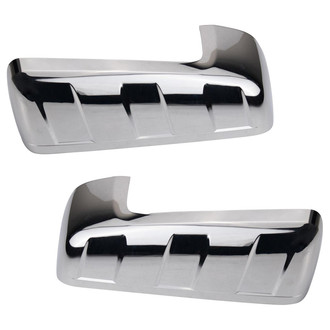 TRQ® - Triple Stripe Chrome Driver and Passenger Side Mirror Covers