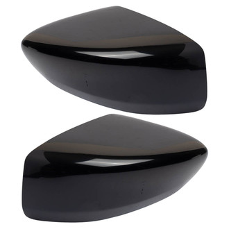TRQ® - Black Driver and Passenger Side Mirror Cover