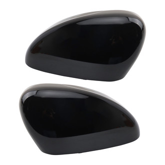 TRQ® - Black Driver and Passenger Side Mirror Cover