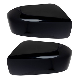 TRQ® - Black Driver and Passenger Side Mirror Cover
