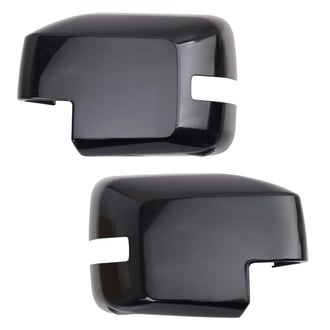 TRQ® - Black Driver and Passenger Side Mirror Covers