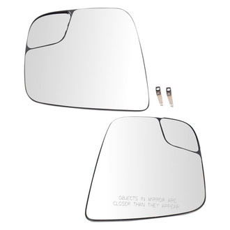 TRQ® - Driver and Passenger Side View Mirror Glass Set (Heated)