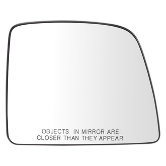 TRQ® - Passenger Side Manual View Mirror Glass (Non-Heated)