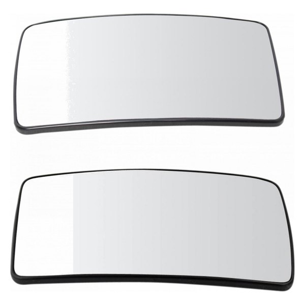 TRQ® - Driver and Passenger Side Manual View Mirror Glass Set