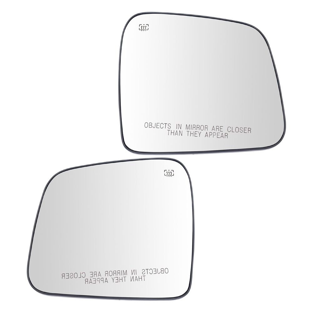 TRQ® MGA04798 Driver and Passenger Side Power View Mirror Glass Set