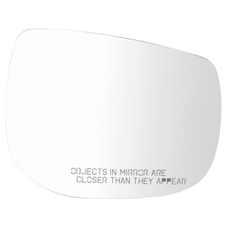 TRQ® - Passenger Side View Mirror Glass (Non-Heated, Non-Foldaway)
