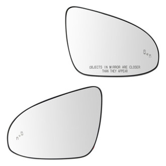 TRQ® - Driver and Passenger Side View Mirror Glass Set (Heated)