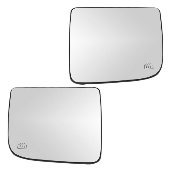 TRQ® - Driver and Passenger Side Towing Mirror Glass Set