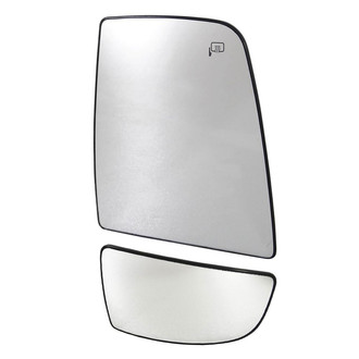 TRQ® - Passenger Side View Mirror Glass (Heated)