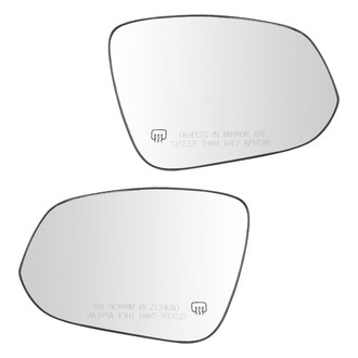 TRQ® - Driver and Passenger Side View Mirror Glass Set (Heated)