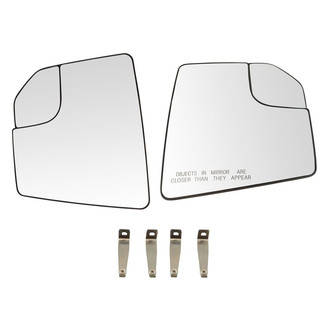 TRQ® - Driver and Passenger Side View Mirror Glass Set (Heated)
