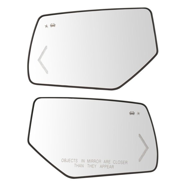 TRQ® - Driver and Passenger Side Power View Mirror Glass Set