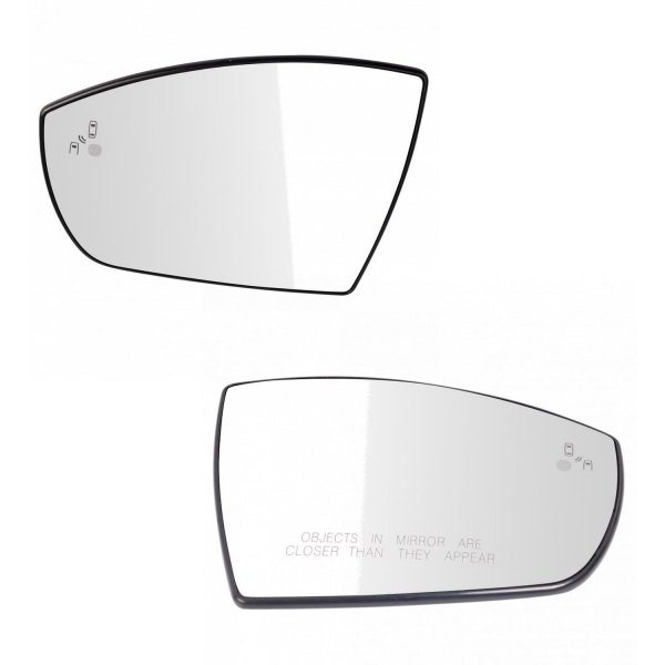 TRQ® - Driver and Passenger Side Power View Mirror Glass Set