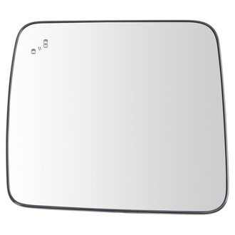 TRQ® - Driver Side Power View Mirror Glass (Heated, Non-Foldaway)