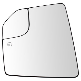 TRQ® - Driver Side View Mirror Glass (Heated)