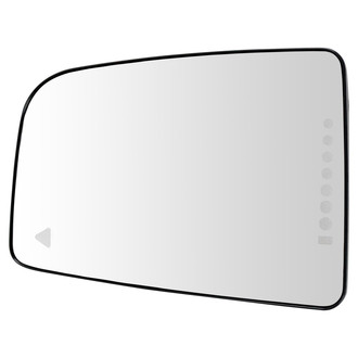 TRQ® - Passenger Side Power View Mirror Glass (Heated, Non-Foldaway)