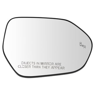 TRQ® - Passenger Side Power View Mirror Glass (Heated, Non-Foldaway)