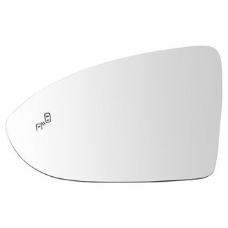 TRQ® - Driver Side Power View Mirror Glass (Heated, Non-Foldaway)