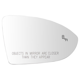 TRQ® - Passenger Side Power View Mirror Glass (Heated, Non-Foldaway)
