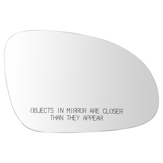 TRQ® - Passenger Side Power View Mirror Glass (Heated, Non-Foldaway)