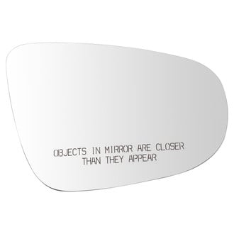TRQ® - Passenger Side Power View Mirror Glass (Heated, Non-Foldaway)
